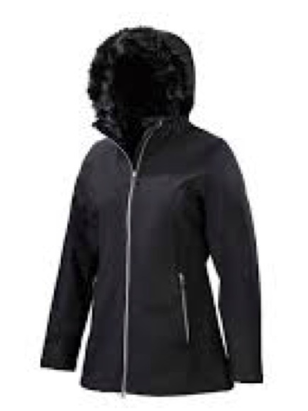 Marmot Tranquility Black Soft ShellFaux-Fur Hooded Winter Coat Women’s Small